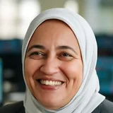 Generated portrait of Dana Qassem, a synthetic persona